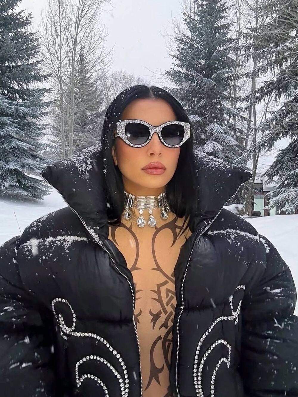 New Anna Karin Karlsson Lucky Goes To Vegas Ice Crystal Cat Eye Sunglasses